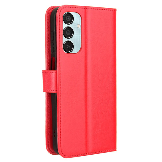 Откидной чехол для Samsung Galaxy M35, Crazy Horse Wallet, красный