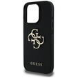 Чехол GUESS Grained Big 4G and Classic Logo для iPhone 16 Pro