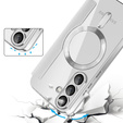 Чохол-книжка для Samsung Galaxy S25, RFID Wallet MagSafe CamShield, сріблястий