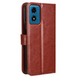 Футляр з клапаном для Motorola Moto G24 / G24 Power / G04, Crazy Horse Wallet, коричневий