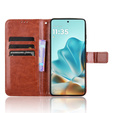 Футляр з клапаном для Motorola Edge 60 / 60 Fusion, Crazy Horse Wallet, коричневий
