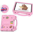Детский чехол для iPad 9.7" 2018/2017 (6/5 gen.) / Pro 9.7" 2016, Cute Patterns, с подставкой, розовый