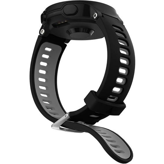 Силіконовий ремінець для Garmin Forerunner 22mm, Black/Grey
