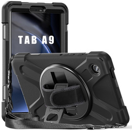 Чехол для Samsung Galaxy Tab A9 X110 / X115, бронированный защитный, чёрный
