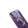 Чохол-книжка для iPhone 14 Pro Max, RFID Wallet MagSafe CamShield, фіолетовий