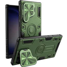 Чохол для Samsung Galaxy S24 Ultra, броньований Nillkin, CamShield Armor Prop, зелений