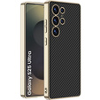 Чoхол до Samsung Galaxy S25 Ultra, GKK Leather, carbon чорний