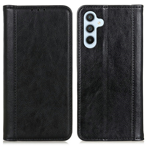 Чoхол до Samsung Galaxy A56, Wallet Litchi Leather, чорний