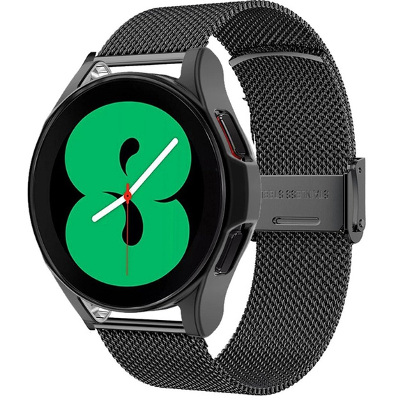 Металический браслет с чехлом для часов Samsung Galaxy Watch 4 40mm, Black
