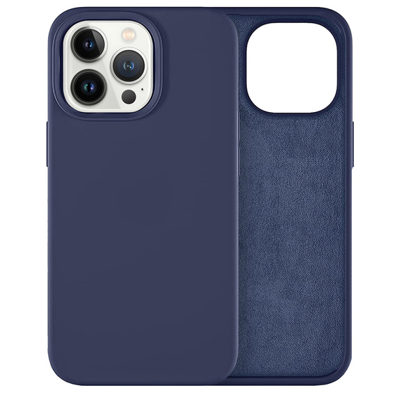 Чехол ERBORD до iPhone 13 Pro, Silicone, Dark Blue