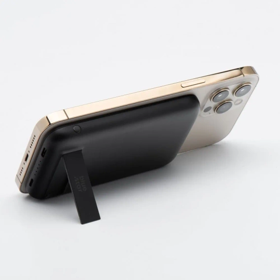 Портативний зарядний пристрій Blue Star W0553, 5000 мАг, MagSafe, підставка – чорний