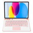 Чехол + клавиатура iPad 10.9 2022 10 Gen, TouchPad Pen Slot, розовый rose gold