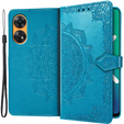 Откидной чехол для Oppo Reno8 T, Mandala, синий