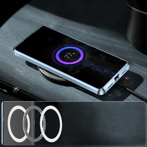 Защитный чехол для камеры Samsung Galaxy S23 FE, CamShield MagSafe, прозрачный / синий
