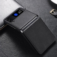 Чохол Litchi Leather для Samsung Galaxy Z Flip 4, Black