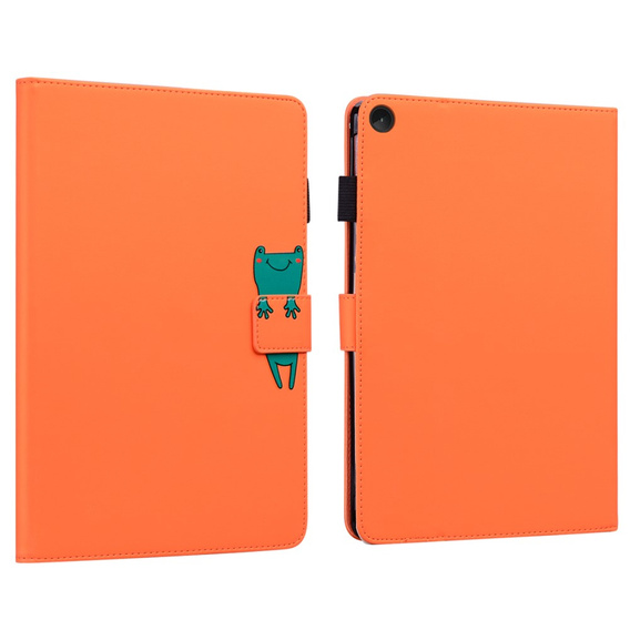 Чехол для Lenovo Tab M10 Plus 10.6 Gen 3, с клапаном, animal, оранжевый