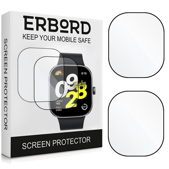 2x Гібридне скло ERBORD для Xiaomi Redmi Watch 4