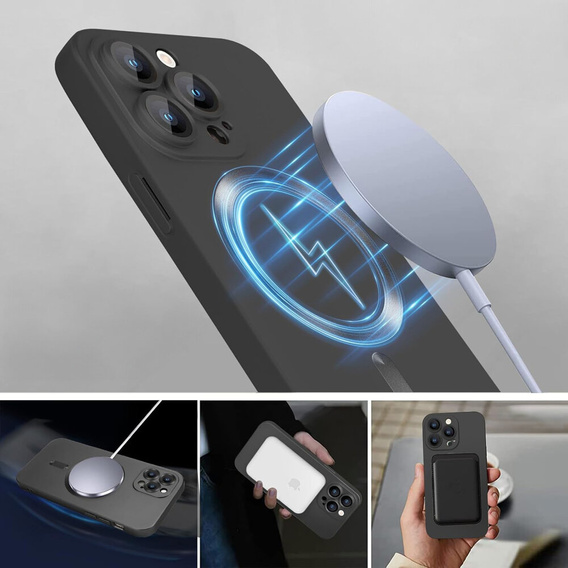 Чехол для iPhone 16 Pro, ColorMag, для MagSafe, чёрный