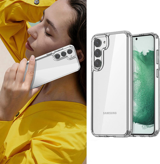 Чехол до Samsung Galaxy S23, Fusion Hybrid, прозрачный