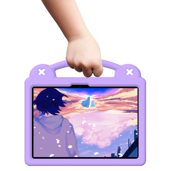 Дитячий чохол для планшета Xiaomi Pad 7 / 7 Pro, Cute Patterns, з підставкою, фіолетовий