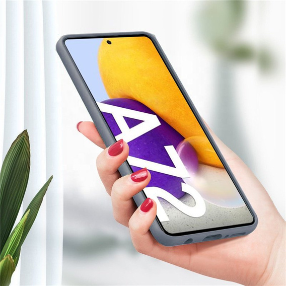 Чoхол до Samsung Galaxy A72 / A72 5G, Silicone Lite, лавандово-сірий