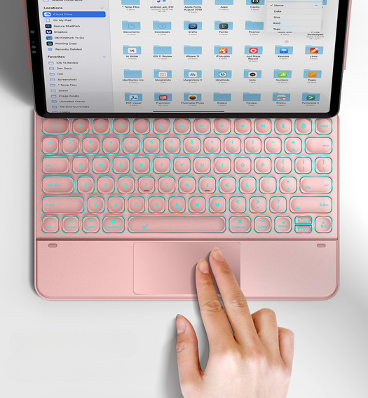 Чехол-клавиатура Dracool для iPad Air 13" 2024 (6 gen.) / Pro 12.9" 2022/2021/2020 (6/5/4 gen.), белый