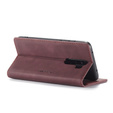 Чехол CASEME для Xiaomi Redmi Note 8 Pro, Leather Wallet Case, красный
