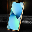 Чехол до iPhone 13, Cowhide Leather, синий