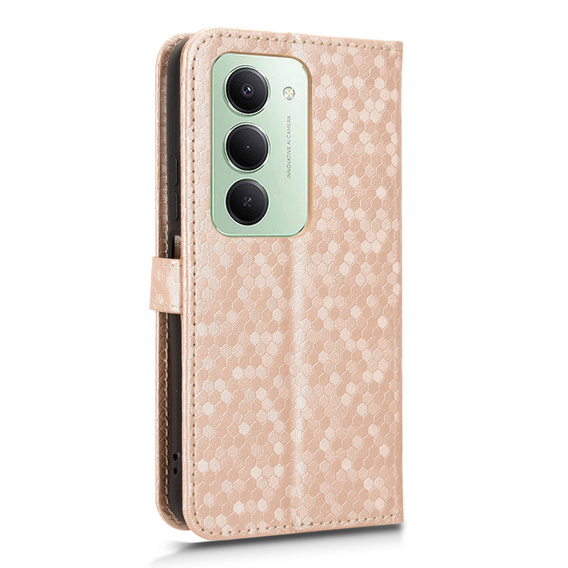 Чохол-фліп для Xiaomi Redmi Note 14 4G, Wallet Rhombus, чорний