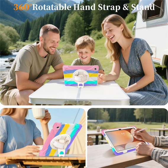 Броньований чохол з підставкою та ременем через плече для Samsung Galaxy Tab A11+