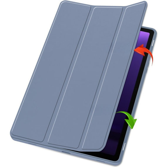 Чехол для Samsung Galaxy Tab S10 FE+ Plus, Smartcase с местом для стилуса, темно-синий