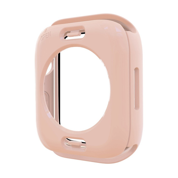 2в1 чехол и защитное стекло для часов Apple Watch 7/8/9 45mm, Pink