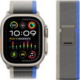 Нейлоновый ремешок до Apple Watch 1/2/3/4/5/6/7/8/SE/ULTRA 42/44/45/49mm, Grey / Blue