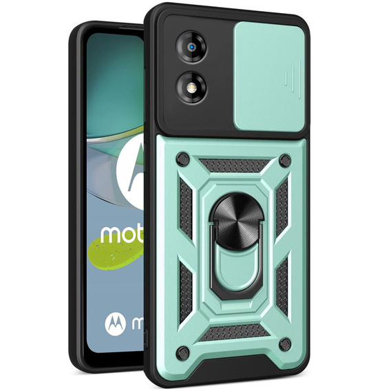 Чехол NOX Camera Slide Motorola Moto E13, CamShield Slide, зеленый