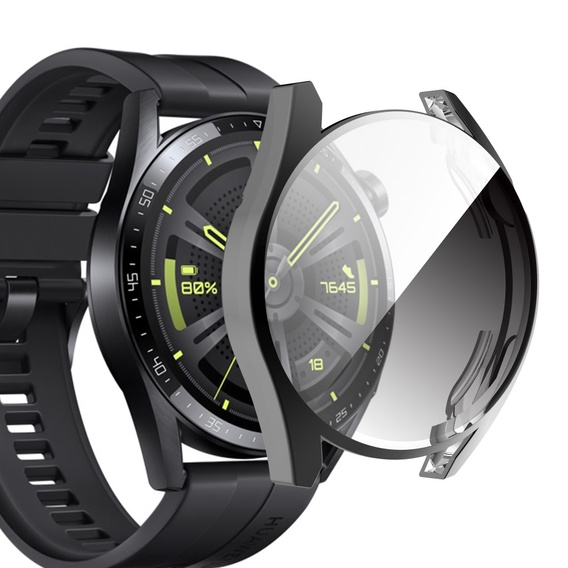 Etui z wbudowanym szkłem do Huawei Watch GT 3 42mm - Black