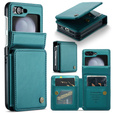 CASEME флип-кейс для Samsung Galaxy Z Flip5 5G, Litchi Wallet, зелёный