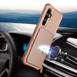 Чехол для Samsung Galaxy S23 FE, Card Holder Kickstand, розовый