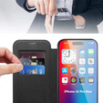 Откидной чехол для iPhone 16 Pro, RFID Wallet MagSafe CamShield, чёрный