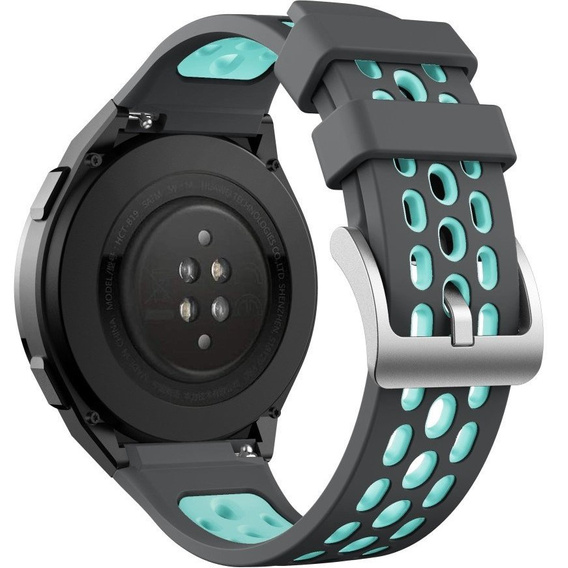 Силіконовий ремінець для Huawei Watch GT 2e, Grey / Turquoise