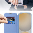 Откидной чехол для Samsung Galaxy S25 FE, RFID Wallet MagSafe CamShield, синий