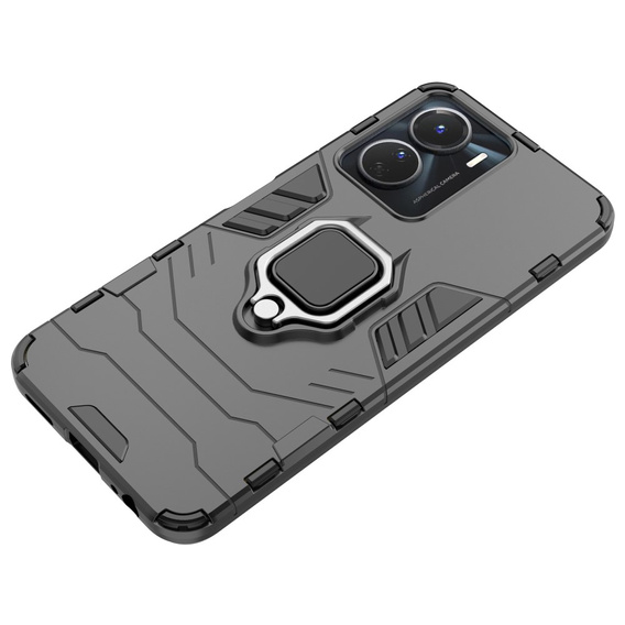 Чoхол до Vivo Y16 4G, Kickstand Ring, чорний