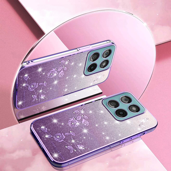 Чохол з блискітками Glitter Flower для Motorola Edge 70