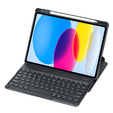 Чохол клавіатура для iPad 11" 2025 A16 (11 gen.) / iPad 10.9" 2022 (10 gen.), Rotary 360° Leather, чорний