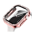 2в1 чехол и защитное стекло для часов Apple Watch 4/5/6/SE 44mm, Pink