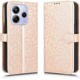 Флип-кейс для Xiaomi Redmi Note 14 4G, Wallet Rhombus, розовый