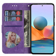 Откидной чехол для Samsung Galaxy A36 5G, Wallet Zipper Pocket Glittery, фиолетовый