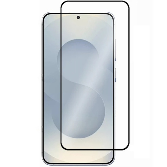 3D загартоване скло для Samsung Galaxy S25, чорна рамка