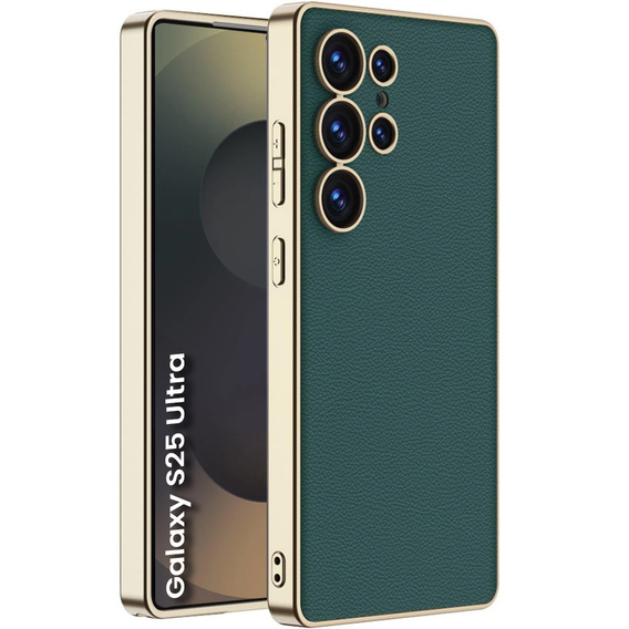 Чехол до Samsung Galaxy S25 Ultra, GKK Leather, зелёный