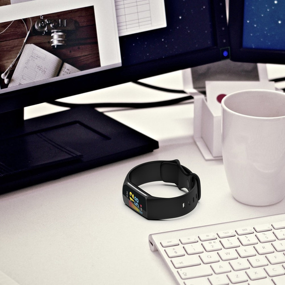 Резиновый браслет Softband для  Fitbit Charge 5 - Black