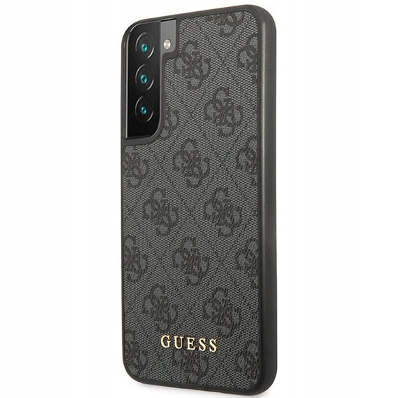 Чехол GUESS до Samsung Galaxy S23, 4G Metal Gold Logo, серый